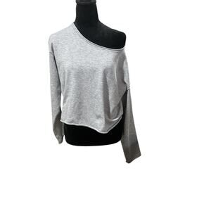 SO Good For Life Off‑Shoulder Cropped Long Sleeve Top – Size S